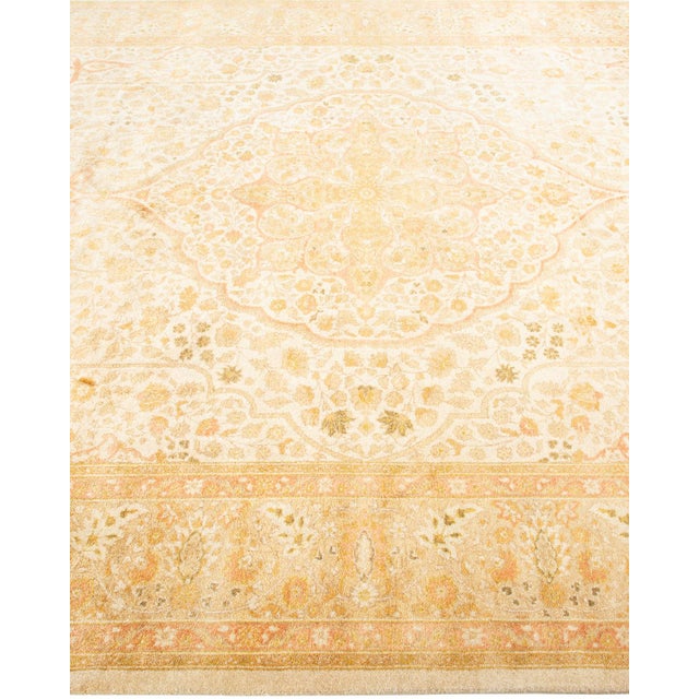 Solo Rugs Mogul, One-of-a-Kind Hand-Knotted Area Rug - Ivory, 6' 3" x 8' 10" For Sale - Image 4 of 8