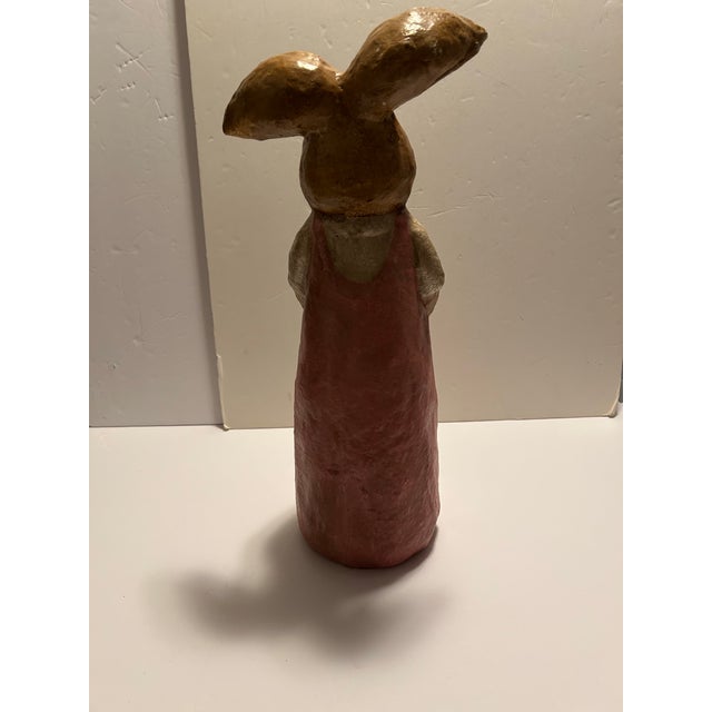 Late 20th Century Paper Mache Lady Rabbit For Sale - Image 11 of 12