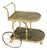 Mid-Century Brass & Tortoise Bar Cart in the Style of Maison Jansen For Sale