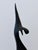 Mid-Century modern abstract bronze sculpture on granite base by unknown artist. Brazil 1960s.