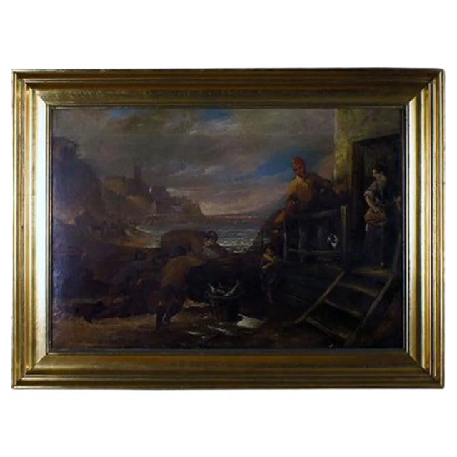 English Oil on Canvas, 1800s For Sale