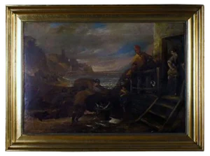 English Oil on Canvas, 1800s
