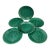 1950s Gien Green Majolica Leaf Plates - Set of 6 For Sale