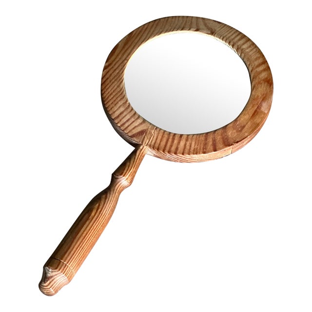 1970s Swedish Designer Hand Mirror For Sale