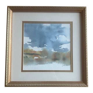 “Blessed Quietness” Framed Original Watercolor by Nancy Smith For Sale