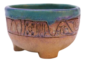 Petite Stoneware "Tree of Life" Mortar Bowl / Vide Poche
