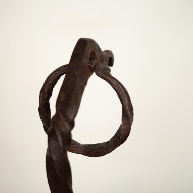 Italian Hand-Forged Zoomorphic Fireside Andirons, 1950s, Set of 2 For Sale - Image 11 of 18