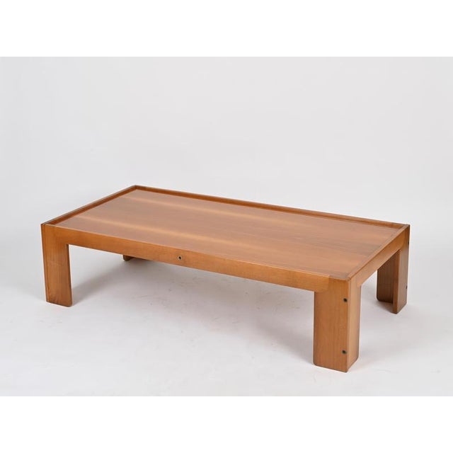 Large Coffee Table attributed to Afra and Tobia Scarpa for Cassina, Italy, 1960s For Sale - Image 13 of 18