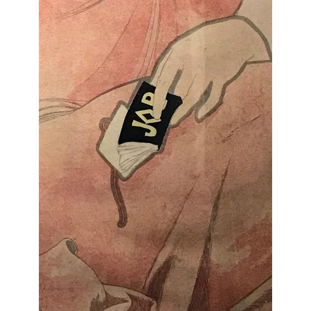 Art Nouveau Alphonse Mucha Original Job Poster, 1898 For Sale - Image 10 of 13