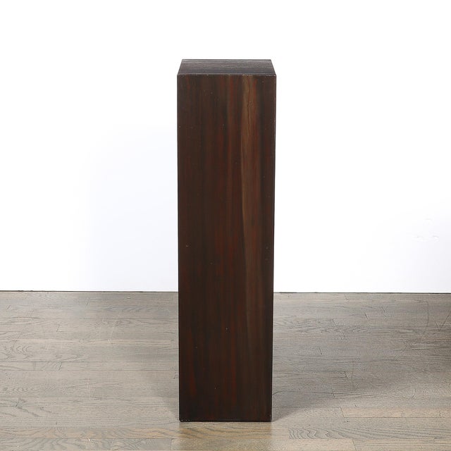Pair of Art Deco Rectilinear Rosewood Pedestals For Sale - Image 10 of 15