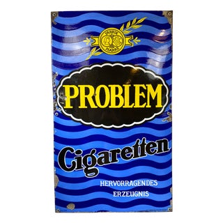 Large Enamel Sign by C. Robert Dold, Early 1920s For Sale