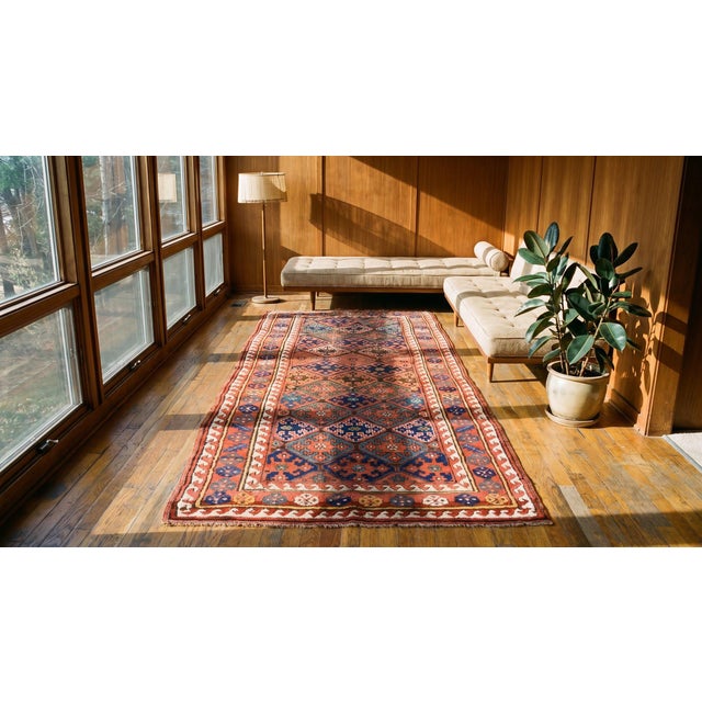 Antique Persian Kurdish Rug For Sale - Image 9 of 9
