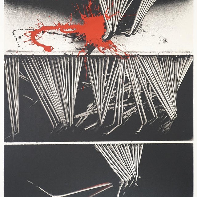 1970s Emilio Scanavino, Composition, Color Lithograph on Paper, 1970s For Sale - Image 5 of 15