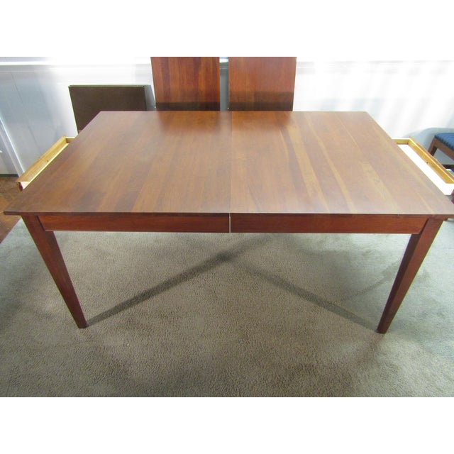 Brown Ethan Allen American Impressions Solid Cherry Dining Table For Sale - Image 8 of 13