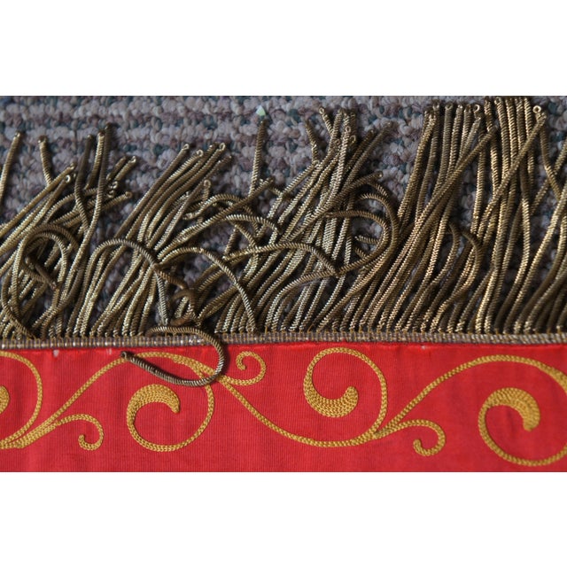 Early 20th Century German Catholic Journeymen Association Dayton Ohio Embroidered Flag For Sale - Image 12 of 12