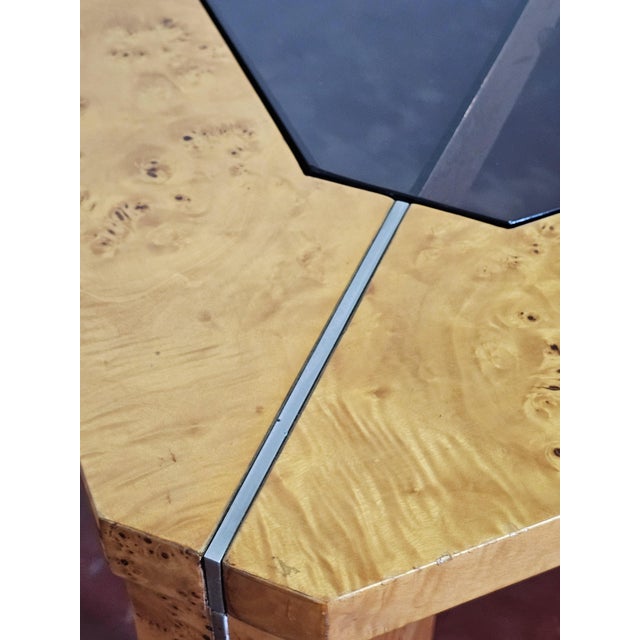 Italian Dining Table in Briarwood, 1970s For Sale - Image 6 of 8