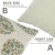 Fabdivine Artisan Block Print Throw Pillow Cover 14x14 Inch Viscose Linen-Kumud For Sale - Image 4 of 5