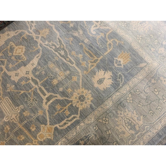 Hand Knotted Oushak Rug. 08'06" X 10'0" For Sale - Image 4 of 5