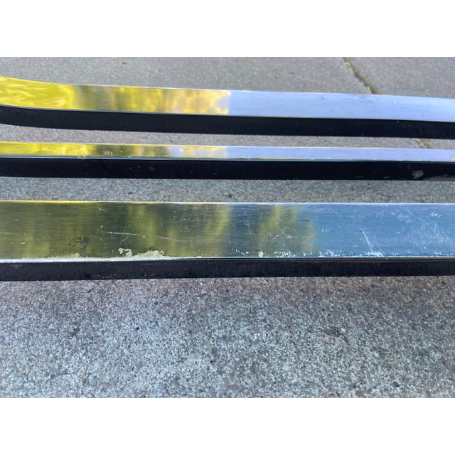Vintage Art Deco Tubular Smoked Glass Coffee Table Romeo Rega Style For Sale In Sacramento - Image 6 of 18