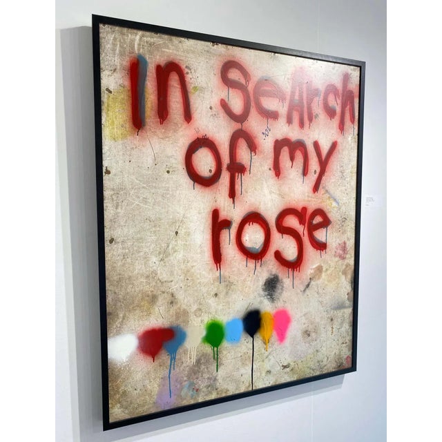 Red William Finlayson Jr. Original Painting on Panel, Titled: In Search for my Rose, 2020 For Sale - Image 8 of 10