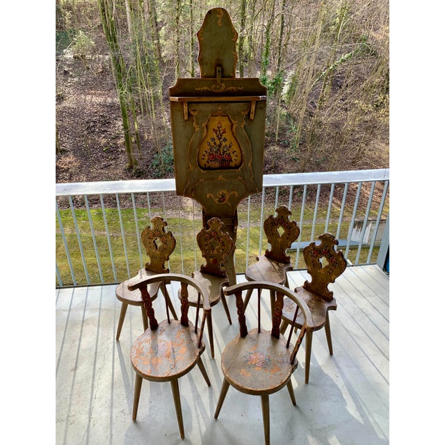 Alpine Chairs and Folding Table, Set of 7 For Sale - Image 14 of 18