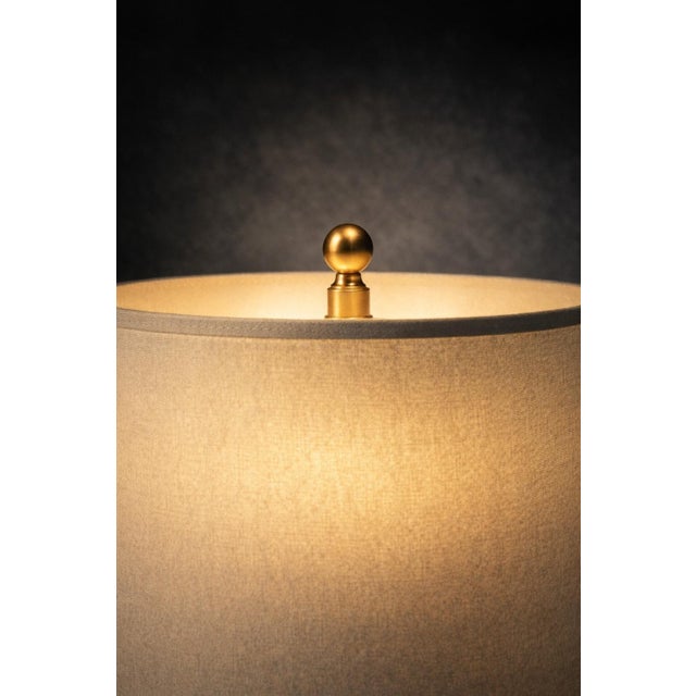 Late 20th Century Hollywood Regency Palm Beach Sculptural Leaf Table Lamp With Linen Shade For Sale - Image 4 of 12