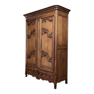 19th Century Country French Provincial Armoire ~ Wardrobe For Sale