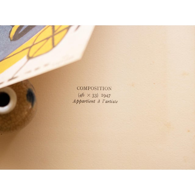 1940s 1948 After Fernand Léger "Composition", First Edition Period Offset Lithograph For Sale - Image 5 of 7