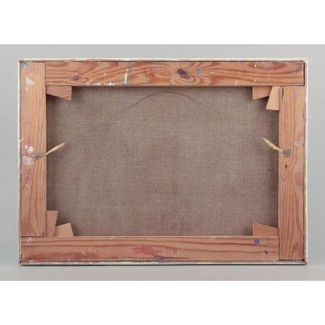 Lars Bertle, Three People in a Landscape, 1960s, Oil on Canvas For Sale - Image 7 of 8