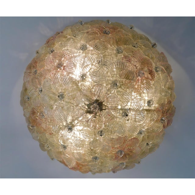 Millefiori Flush Mount by Barovier E Toso For Sale - Image 9 of 11