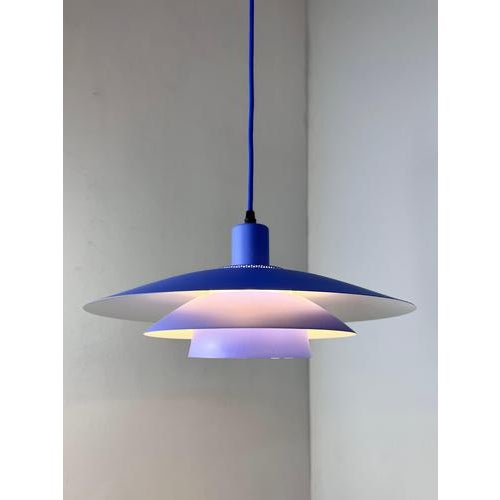 Blue Danube Hanging Lamp in Blue from JEKA For Sale - Image 8 of 11