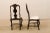 Brown 18th Century Swedish Period Rococo Carved-Wood Side Chairs - a Pair For Sale - Image 8 of 12