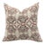 Block Printed Pillow Cover - Thick Linen 18x18 Inch- Hridyavan For Sale