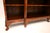 Antique Walnut Breakfront Open Bookcase, 1920 For Sale - Image 9 of 11