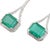Contemporary Natural zambian high quality Emerald diamond earring in 18k gold For Sale - Image 3 of 18