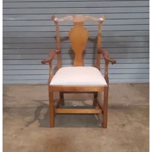 Eldred Wheeler Chippendale Style Tiger Maple Dining Chairs Bench Made - Set of 8 For Sale - Image 11 of 13