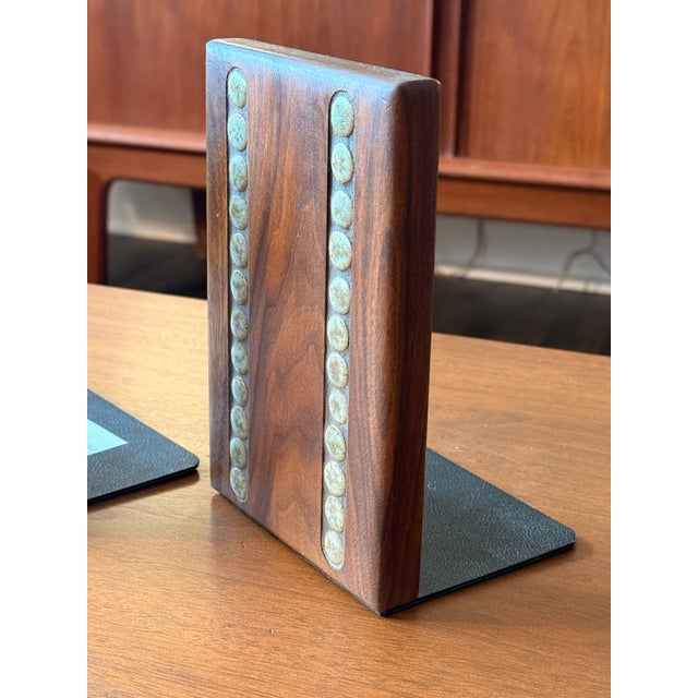 Vintage Pair of Mid Century Bookends Designed by Gordon & Jane Martz for Marshall Studios For Sale In Milwaukee - Image 6 of 8