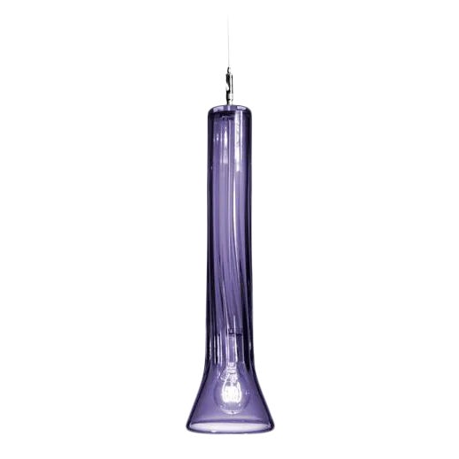 Clarion Pendant Light from the Flashlight Collection in Blue Lilac For Sale