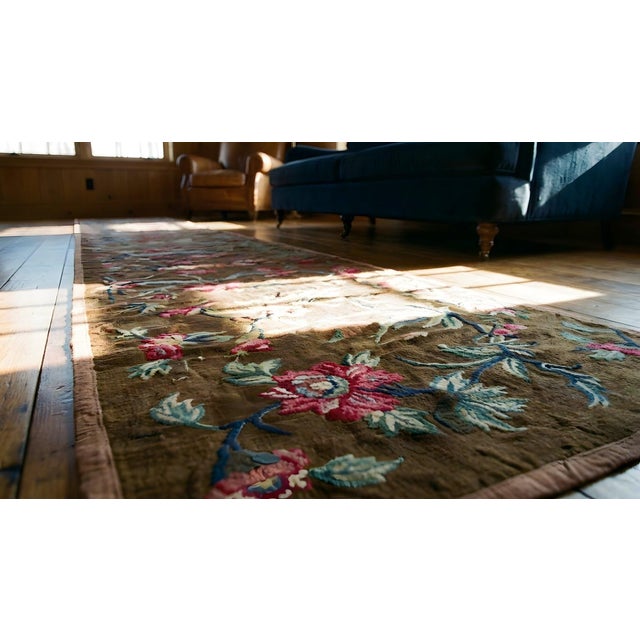 Late 19th Century Chinese Silk & Metal Embroidery ( 1' 9'' x 12' 9''-53 x 387 ) For Sale - Image 15 of 15