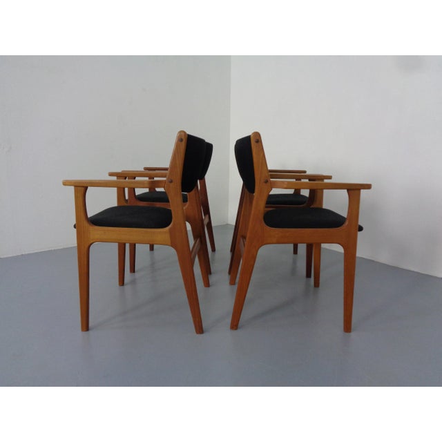 Mid-Century Danish Armchairs in Teak, 1960s, Set of 4 For Sale - Image 9 of 15