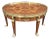Mid 20th Century French Empire Style Mahogany Marquetry and Ormolu Mount Galleried Coffee Table For Sale