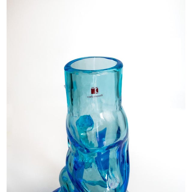 Blue Bottle by Carlo Moretti, 1980s For Sale - Image 8 of 11