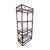 Contemporary Vintage Rattan Bamboo Etagere With Glass Shelves, Coastal Palm Beach Regency, 74" For Sale - Image 3 of 13