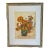 Mid 20th Century Mid-Century Modern Floral Signed Watercolor, Framed For Sale