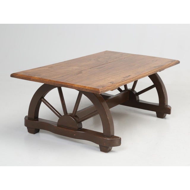 1950s American Western Ranch Oak Table Chairish