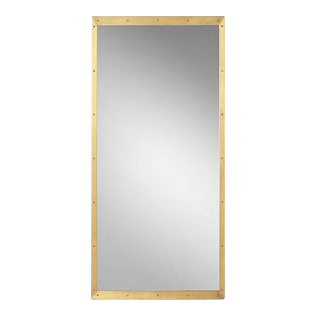 Restoration Hardware Brass Rivet Metal Frame Floor Wall Mount