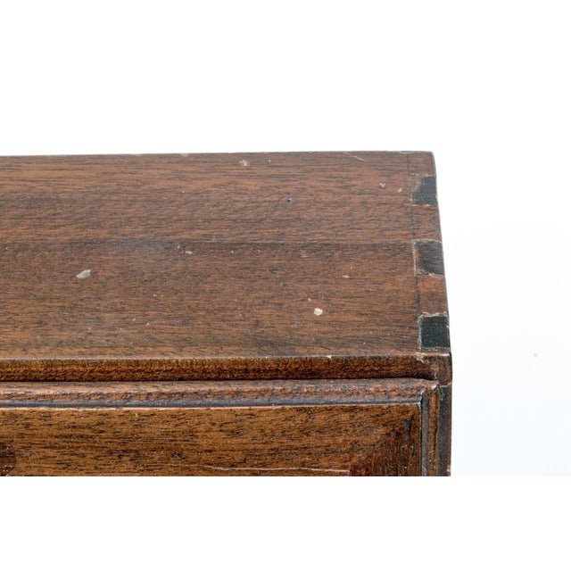 Antique Salesman Sample English Slant Front Chest of Drawers For Sale - Image 9 of 12