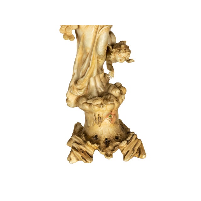 Ceramic Art Nouveau Fortuna Goddess Tyche in Porcelain, 20th Century For Sale - Image 7 of 8