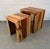Wood Pair of Mid 20th Century Solid Sheesham Wood Waterfall Side Tables For Sale - Image 7 of 9