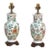 Antique Peony Chinese Porcelain Lamp - Pair For Sale